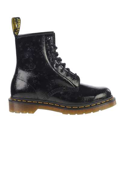 Online Store Dr. Martens 1460 Qq Flowers - Nero Donna A Buon Mercato Stivali (K6156)